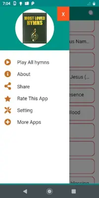 Most Loved hymns android App screenshot 4