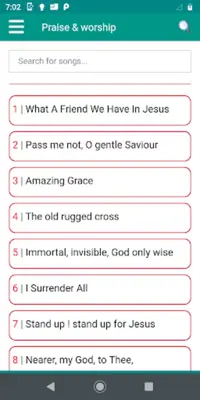 Most Loved hymns android App screenshot 7